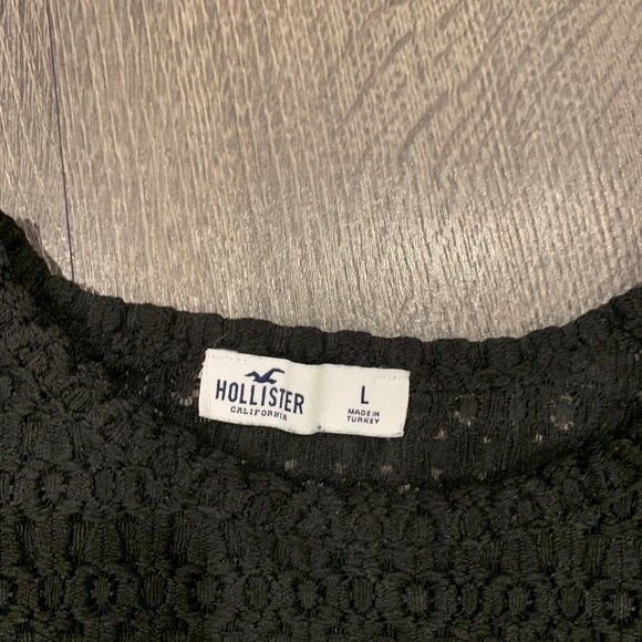 Black Lasercut Floral Top - Picture 2 of 2